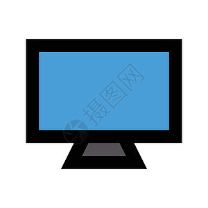 屏幕视频技术监视器电视桌面电子电脑商业黑色展示背景图片