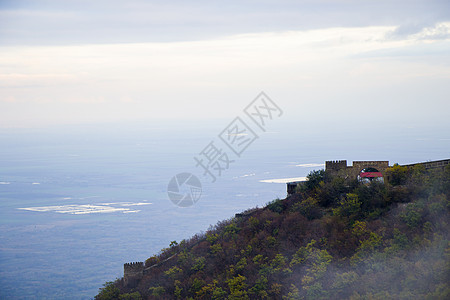 格鲁吉亚Kakheti的Sighnaghi村地貌和城市风景街道纪念碑景观旅游地标教会村庄地区签名国家图片