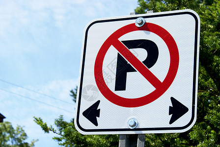 无泊车街标志警告指示牌禁令街道注意力运输危险交通红色法律图片