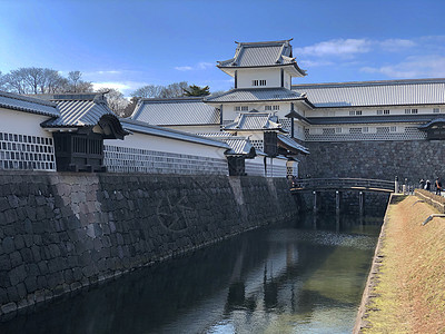 日本金泽城堡前视线图片