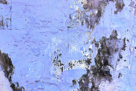 具有模制背景的蓝墙模具房子古董裂缝墙纸建筑水泥蓝色材料石膏图片