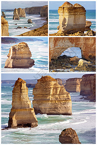 澳大利亚著名的大大洋公路沿岸线群聚一堂的澳大利亚侵蚀旅游公园游客石灰石吸引力海岸旅行状况地标图片