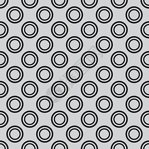 装饰壁纸背景的灰色矢量图示( Tile Polka点)图片