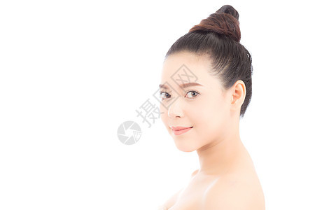 美丽的亚洲女人的肖像 化妆品 女孩笑容美容护理保健皮肤卫生眼睛女士身体治疗手术图片