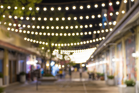 餐厅和市场夜总会的抽象模糊形象 片名街道庆典生活背景酒吧城市节日图片
