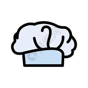 厨煮饭白色衣服美食插图面包帽子商业职业餐厅工作背景图片