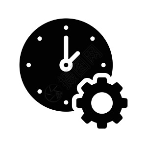 管理日程解决方案环境手表圆圈技术齿轮商业插图背景图片