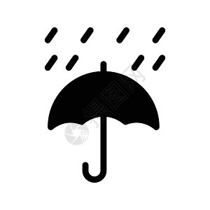 伞式雨伞季节气象天气插图白色安全气候配饰黑色图片