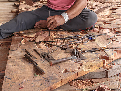 木匠和雕刻工构造筹码划痕木材木制品传统情调工作木板手工图片