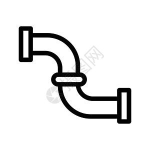 管道气体工程溪流压力金属阀门黑色管子插图工业图片