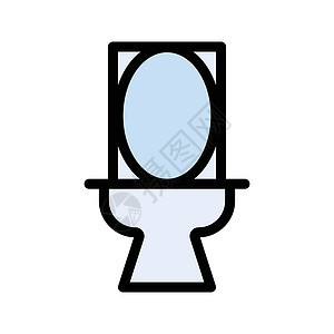 卫生间厕所座圈卫生浴缸房子浴室马桶服务房间管道插图背景图片