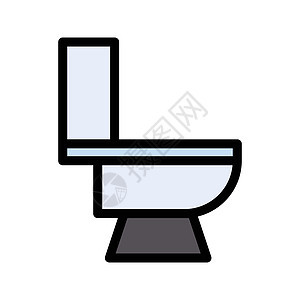 卫生间厕所洗手间座圈浴缸矢量插图马桶家庭管道座位房子图片