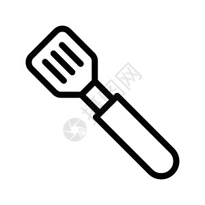 厨房餐厅勺子食物工具烹饪黑色餐具陶器家庭用具图片