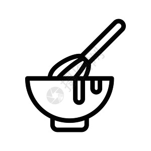 混和器搅拌插图烹饪金属厨房鞭子食物面包奶油图片