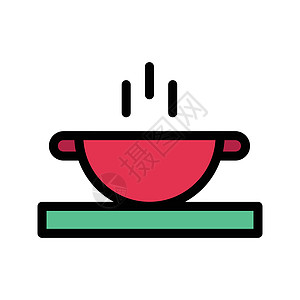 粮食食品营养标识勺子插图杯子黑色艺术标签菜肴金属图片