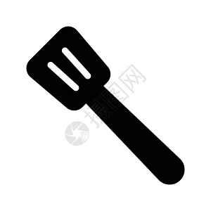 厨房用具工具厨具插图烹饪家庭食物餐具餐厅黑色背景图片
