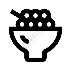 碗午餐美食筷子插图饮食勺子餐厅文化面条标识图片