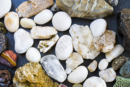 巨型石头和岩石 石背景和纹理卵石材料碎石花园支撑墙纸矿物海滩巨石花岗岩图片