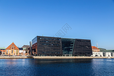 丹麦哥本哈根皇家图书馆丹麦哥本哈根港口窗户城市建筑运河景观文化建筑学国家游客图片