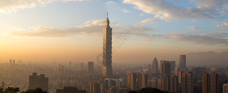 台北城市天线全景图片