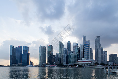 新加坡商业区天线公司建筑办公室旅游中心景观日落建筑学码头摩天大楼市中心图片