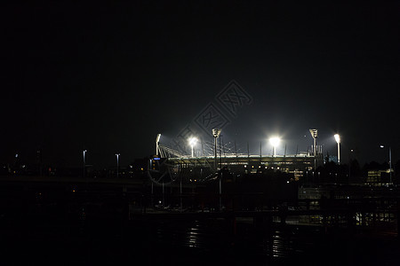 夜里墨尔本板球场图片