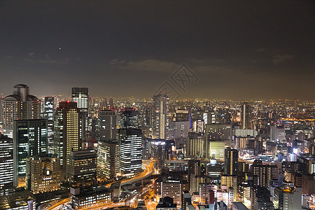 夜间大阪天际图片