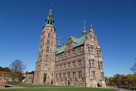 丹麦哥本哈根罗森堡 罗森堡观光旅行纪念碑城市住宅首都文化建筑学历史蓝色图片