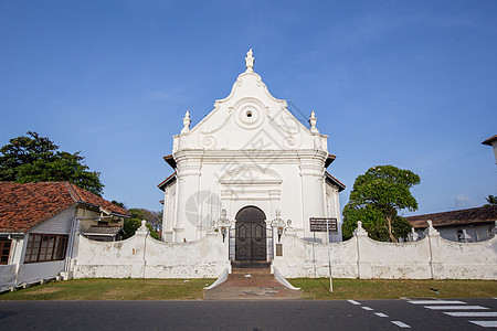 在斯里兰卡加勒堡荷兰改革后的教会背景图片