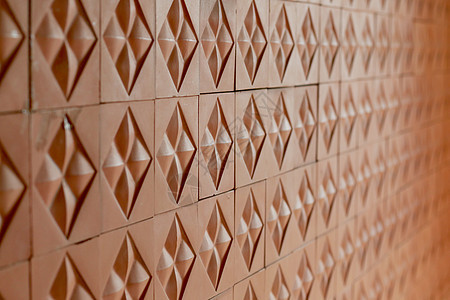 连续复制红砖墙的瓷砖图案水泥马赛克建筑学黑色艺术插图石头材料墙纸红色图片