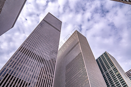 看着新纽约市曼哈顿的天线建筑学旅行建筑物景观日落街道城市摩天大楼大楼地标图片