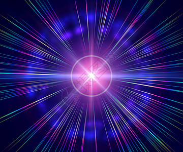 太空中的脉冲星光射线脉冲星物理波纹理论星际活力星系宇宙量子图片