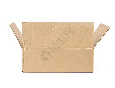 由褐色面纸制成的硬纸板外纸盒形三角形箱礼物纸盒送货贮存工作室棕色邮政瓦楞店铺运输图片