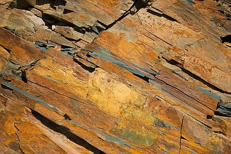 红色层状岩壁 安第斯山脉地质地层清晰可见画幅褐色图层土壤石头锈色岩石橙子图片