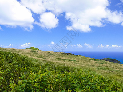 复活节岛 地貌 植被和海岸的自然性质旅行场地海岸线海浪建筑风景牧场天空丘陵旅游图片