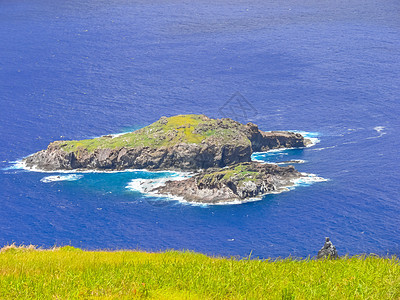 复活节岛 地貌 植被和海岸的自然性质假期场景小城堡场地国家海景支撑日落旅游蓝色图片