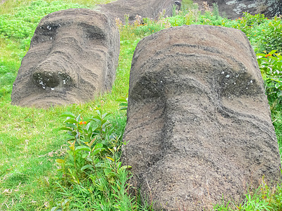 复活岛神像雕像旅行传奇场所公园星星躯干守护摩艾石头纪念碑图片