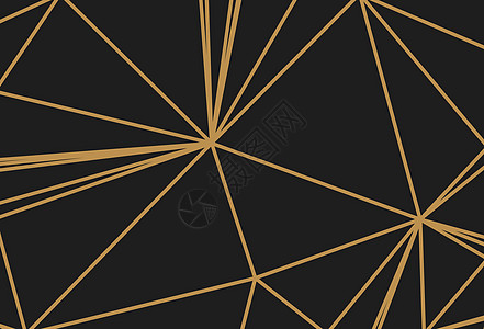 抽象二维几何彩色背景多边形全景正方形金属横幅黑色卡片织物金色纺织品图片