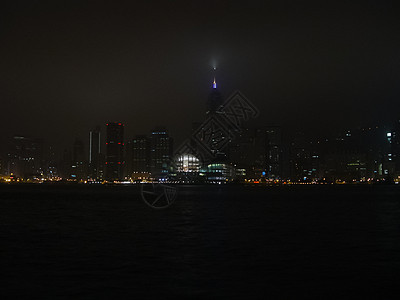 夜总会灯光明亮 香港之夜码头夜景市中心商业目的地背景旅行顶峰经济建筑图片