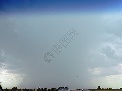 堪萨斯大平原上空的风暴雷雨平原乡村背景图片