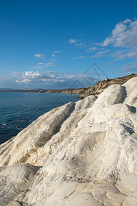土耳其人的阶梯 意大利西西里岛 意大利西西里岛南部附近 Realmonte 海岸的岩石悬崖天线海岸线蓝色巨石沿岸海滩吸引力石灰石图片