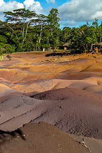 非洲印地洋毛里求斯岛非洲 印度洋巡航旅游热带自然现象峡谷石头旅行蓝色甘蔗氧化铁图片