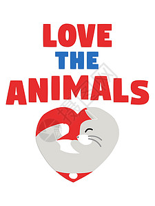 爱动物权利心脏权益背景兔子图片