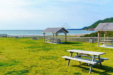 Fundy Trail公园的沿海景观大路事项支撑海洋旅行森林海滩旅游公园崎岖图片