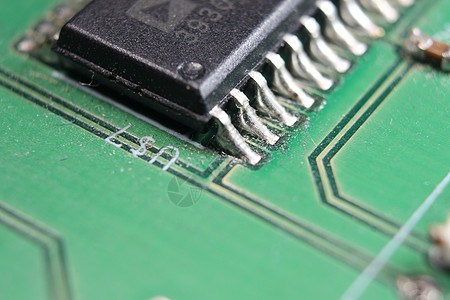 有电路线和chi的电子板电路晶体管木板行业绿色工程电子连接器电路板处理器图片