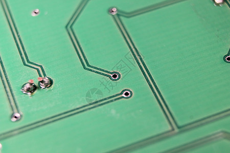 有电路线和chi的电子板电气工程半导体电子芯片硬件连接器绿色晶体管木板图片