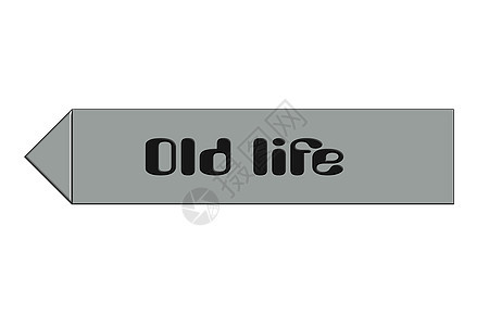 Engllish - 旧生活的街道标志字幕图片