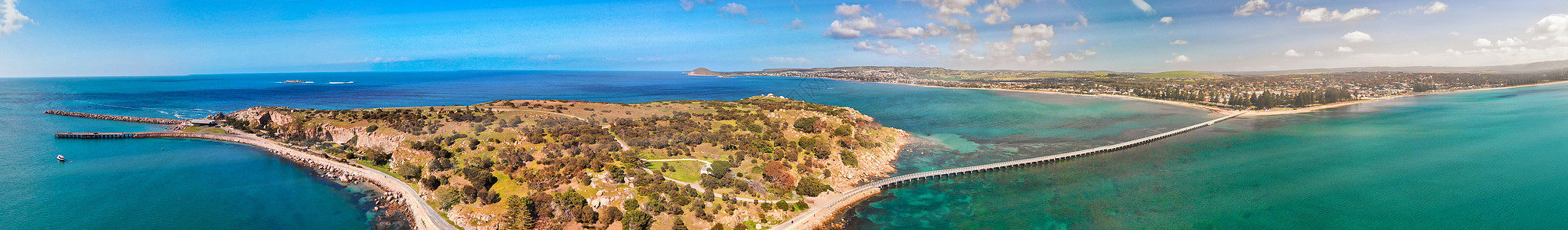 澳大利亚Granite岛和的全景空中观察花岗岩海岸线海洋风景海景海滩旅行旅游自然保护区胜利者图片