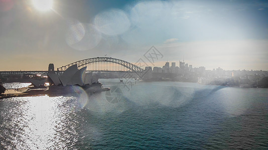 悉尼港的悉尼天线空中观察市中心蓝色歌剧全景房子旅行建筑景观摩天大楼城市图片