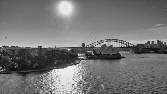 悉尼港的悉尼天线空中观察照片商业城市地标码头歌剧全景建筑学港口景观图片